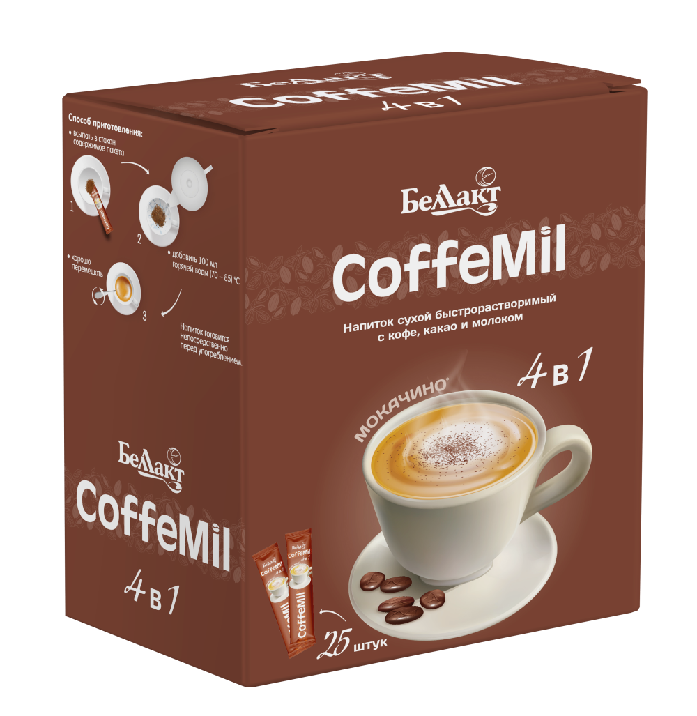 Напиток сухой быстрорастворимый с кофе, какао и молоком «CoffeMil»